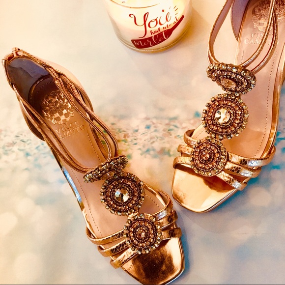 vince camuto rose gold shoes